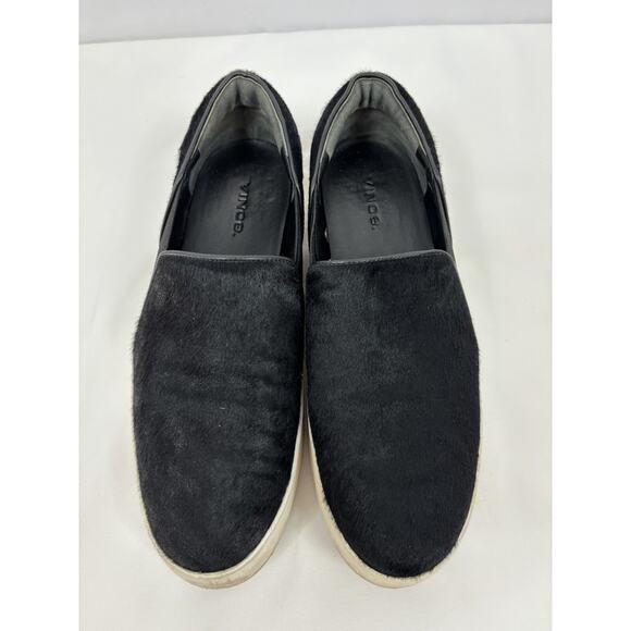 Vince Berlin Ponyhair Slip On Sneakers Black 8 38 Flatform Platform Fur - Picture 3 of 7